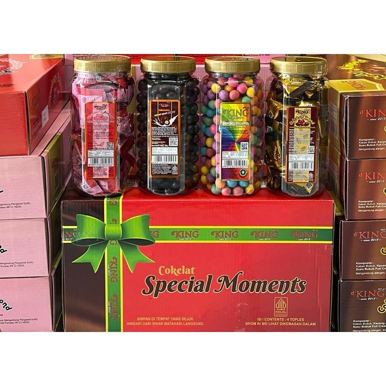 

ang Cokelat Bonibol Special Moments D'King 1 kotak isi 4 toples