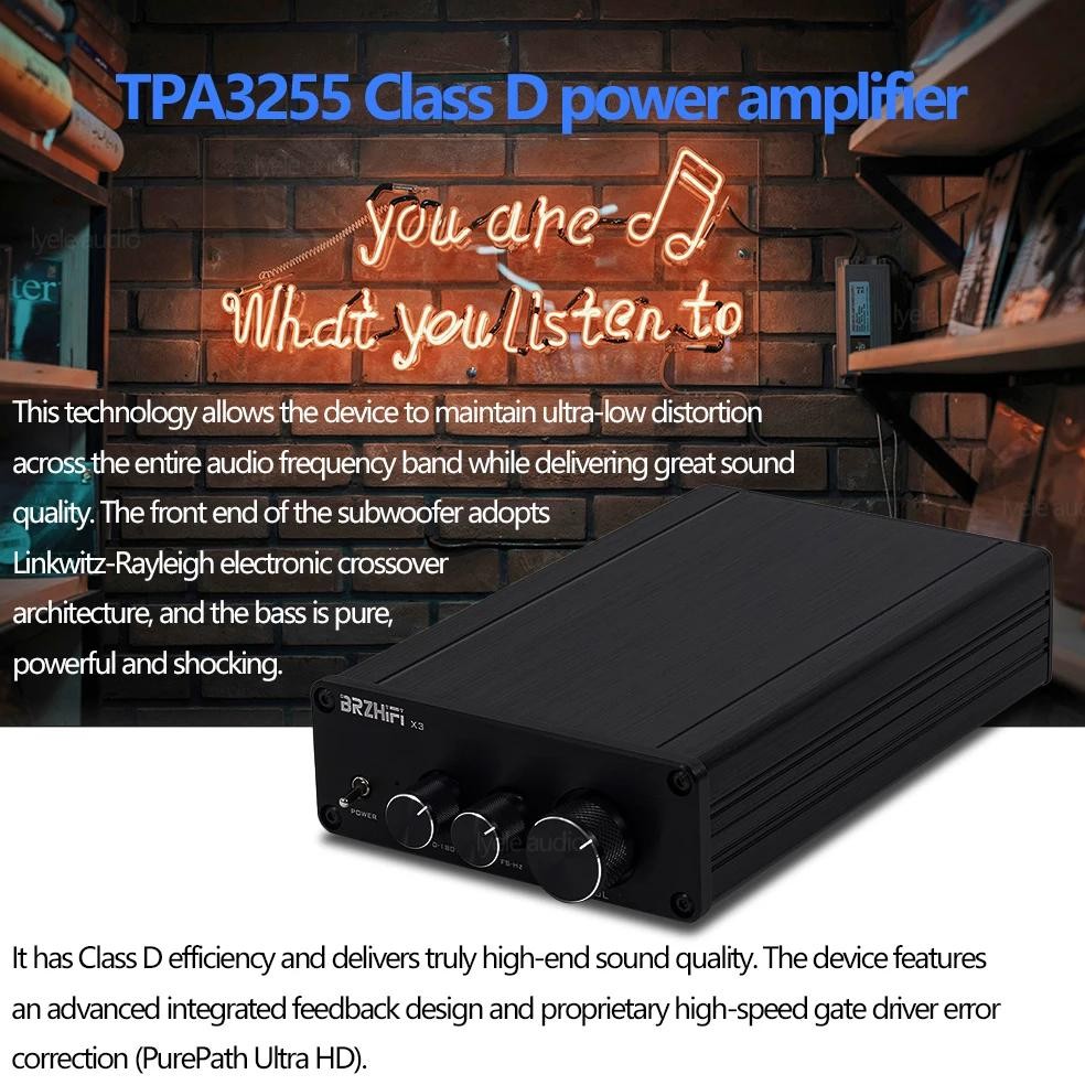 TPA3255 Digital Power Amplifier 600W Hifi Home Desktop Audio Sound Amplifier Texas Instruments TPA32