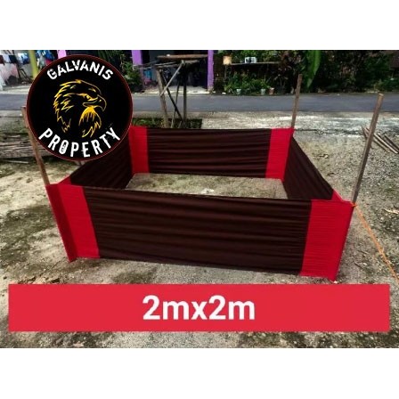 TERBARU Geber ayam aduan / ring ayam laga / Keber ayam jago kain tebal 2 x 2m