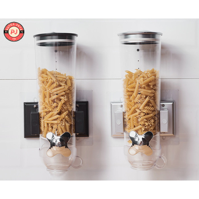 TERLARIS Single Wall Mounted Cereal Dispenser / Tempat Biji Kopi Kacang Tembok