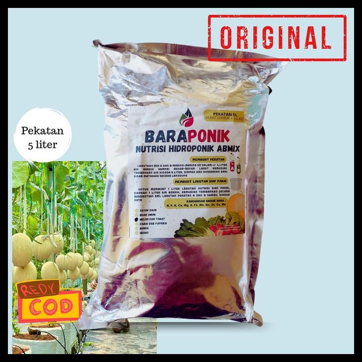 

PROMO !!! SALE TERLARIS AB MIX MELON & TOMAT BARAPONIK 5 LITER HIDROPONIK READY