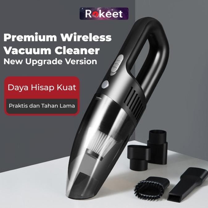 Rokeet Vacuum Cleaner Penyedot Debu Portable Penghisap Debu Wireless