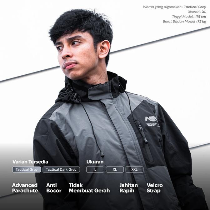 Jas Hujan ASV Setelan Parasut Premium Baracuta