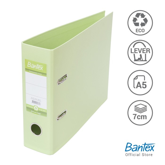 

TERLARIS! Bantex Lever Arch File Ordner Plastic A5 Kwitansi7cm Pistachio#1453 72