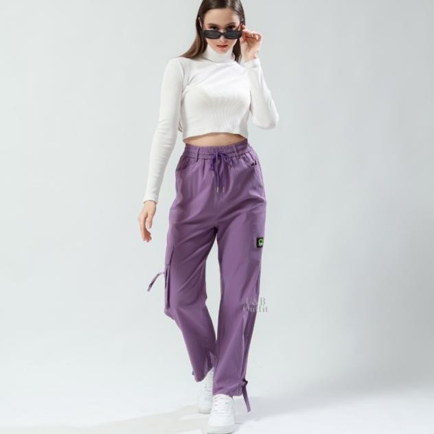 Ub Outfit Celana Cargo Wanitahw Looe Cargo C162 Ize Ll