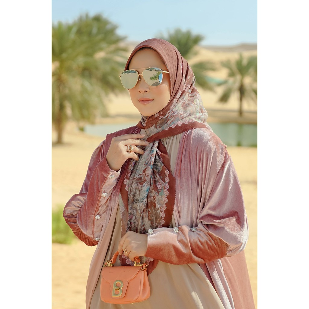 Al Qasr Voile Square XL - Saffron