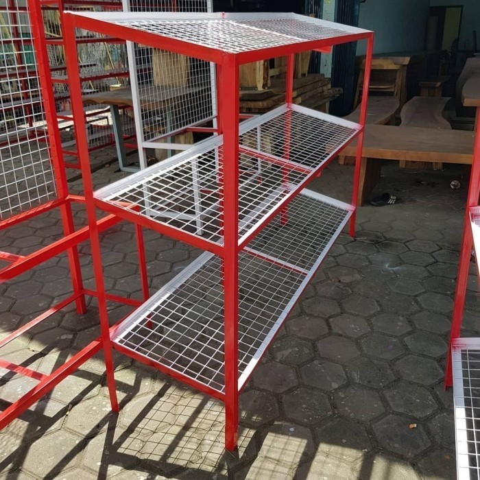 Rak Kelontong Sayur Besi 3 Susun