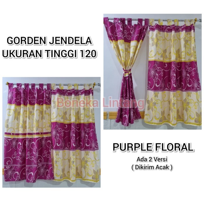 HOT PROMO GORDEN JENDELA PENDEK UKURAN 120 X 100 - HORDENG JENDELA PENDEK KAMAR TAMU KECIL MINIMALIS