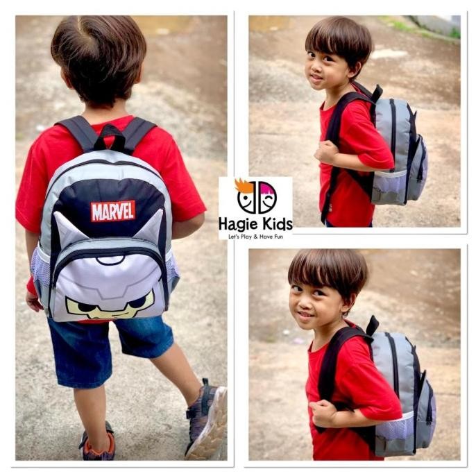TAS ANAK LAKI-LAKI TK SD MARVEL SPIDERMAN IRONMAN THOR CAPTAIN AMERICA