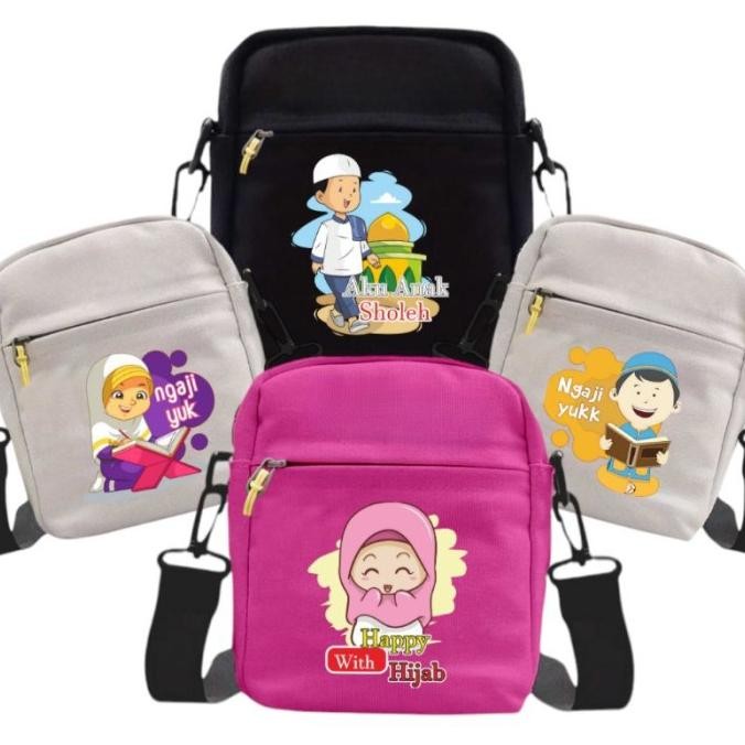 TAS SELEMPANG SLEMPANG IQRA MENGAJI NGAJI ANAK MURAH LUCU TREND KEKINIAN TAS NGAJI QURAN KEREN UNTUK