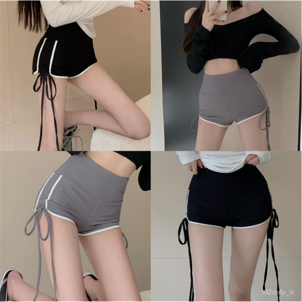 Drawstring Shorts Women's Summer New Sexy Hot Girl High Waist Slimming Casual Pants Sports Hot Pants
