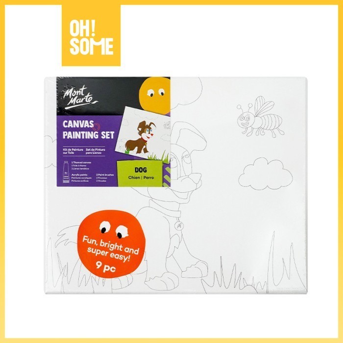

HOT SALE! OHSOME MONT MARTE Coloring Painting Canvas Set Lukis Gambar Anak DIY