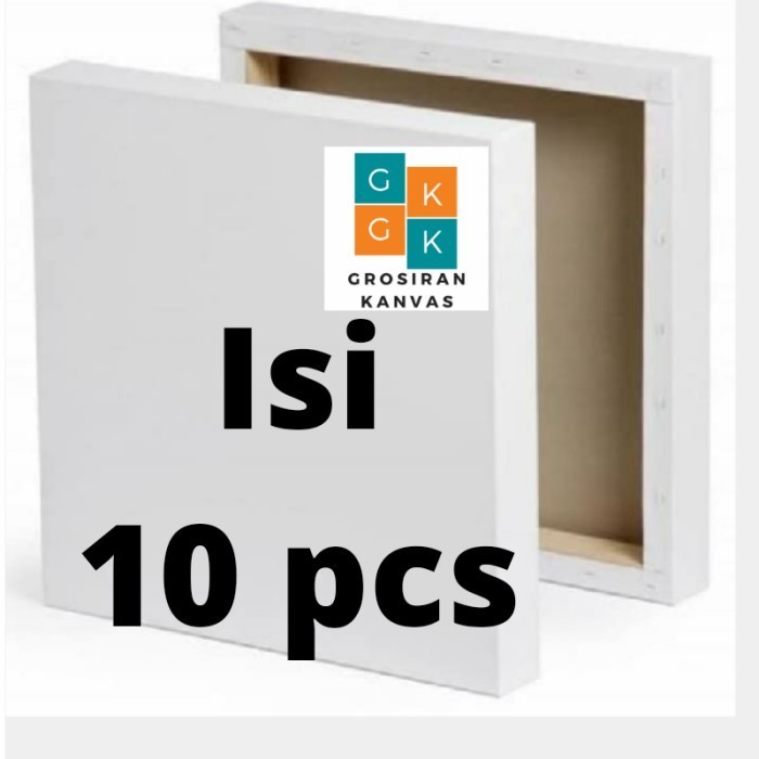 

TERLARIS! kanvas lukis 20x20 ISI 10 PCS canvas lukis 20 x 20 cm PREMIUM