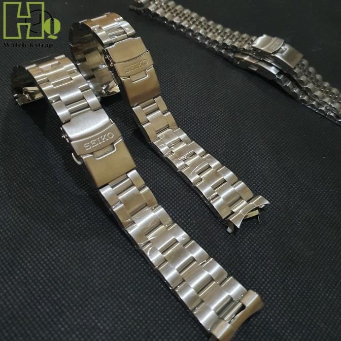 Strap Tali Jam Tangan Seiko Rantai Stainless Solid Curve 22Mm Original