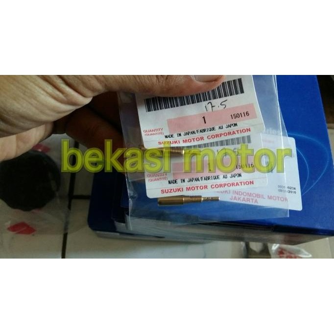 pilot jet ukuran 17.5 satria fu shogun smash jupiter original