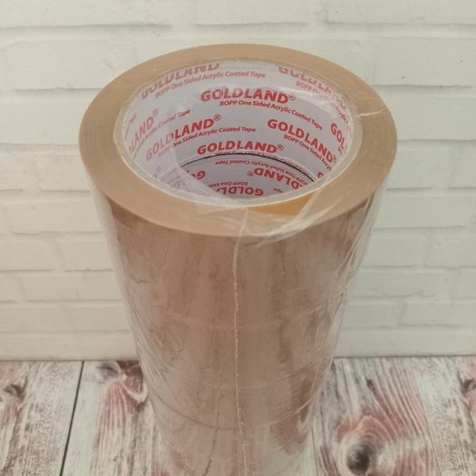 

Terlaris Opp Lakban Solasi Tape Isolasi Cokelat Coklat 2 Inch 45Mm 90Yard Sedus Ready Stok