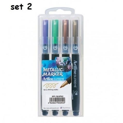 

SPIDOL ARTLINE PERMANENT SUPREME METALIC MARKER SET EPF-790/4PW2 Termurah