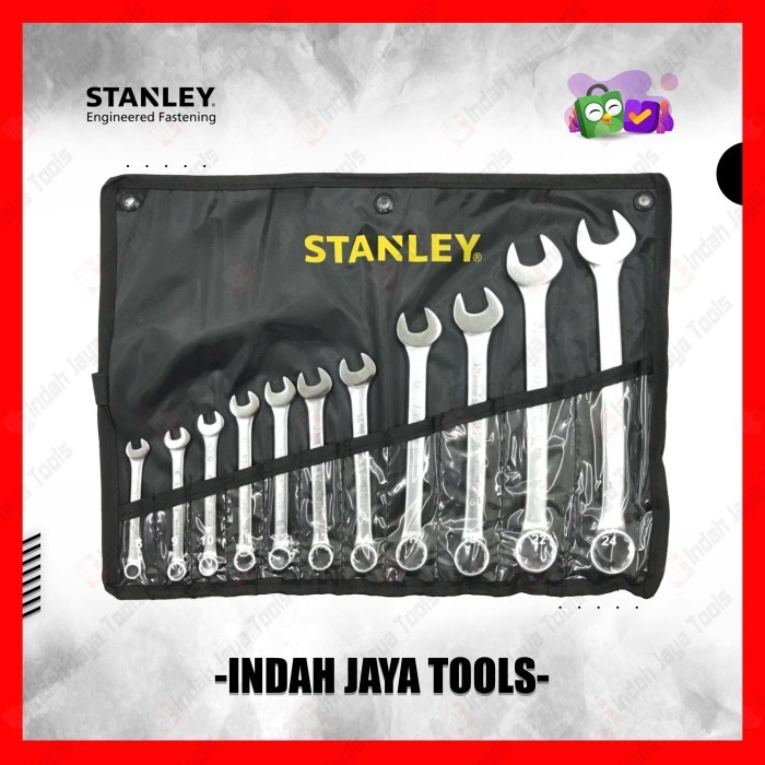 STANLEY 11 PCS KUNCI RING PAS SET 11 PCS 8 - 24 MM