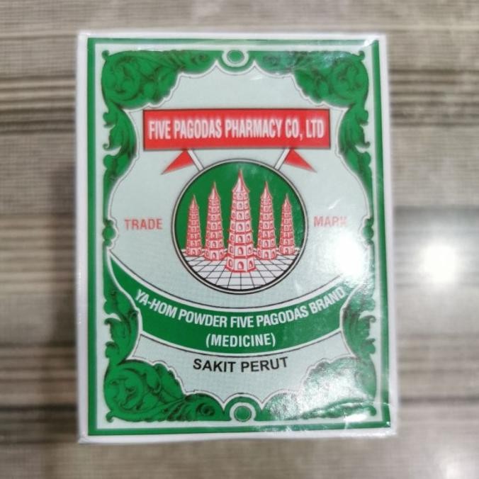 

BARU YA HOM POWDER FIVE PAGODA BRAND PAGODA BUBUK BOTOL 25GR SAKIT PERUT
