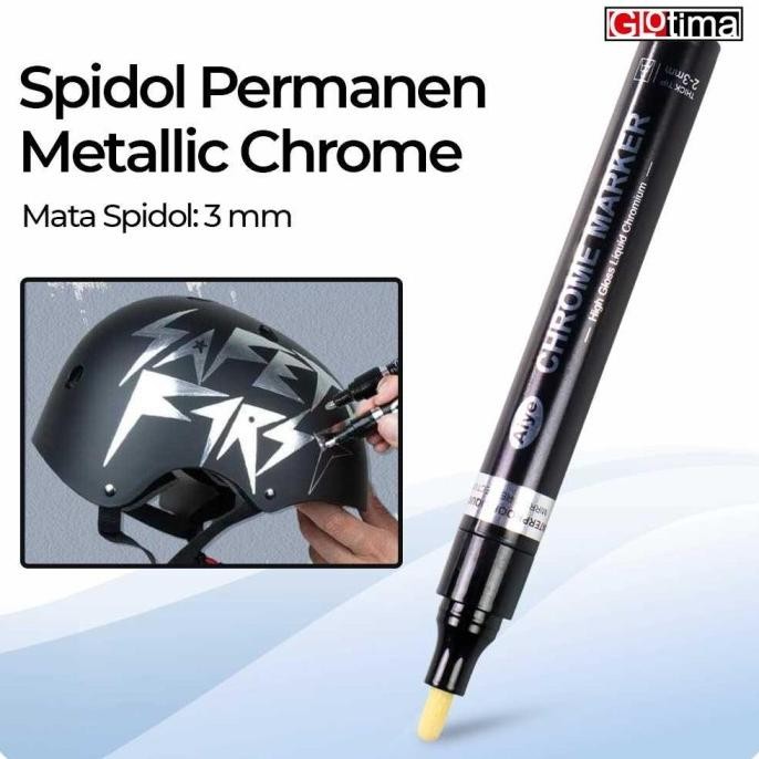 

Spidol Permanen Marker Metallic Chrome 3 mm AY 1004 Termurah