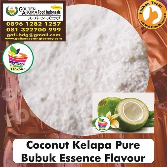 

BARU BUBUK KELAPA PURE 500 GR ESSEN FLAVOR EKSTRAK COCONUT POWDER GAFI