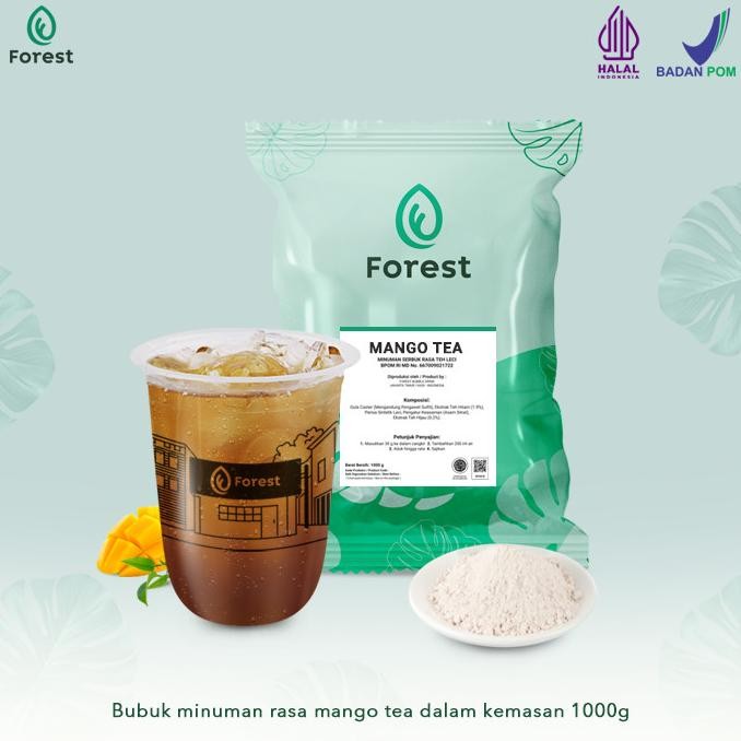 

BARU BUBUK MINUMAN MANGO TEA POWDER 1000G - FOREST BUBBLE DRINK