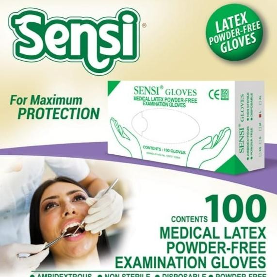 

BARU SENSI LATEX POWDER FREE SARUNG TANGAN ISI 100 MEDICAL ONLINE