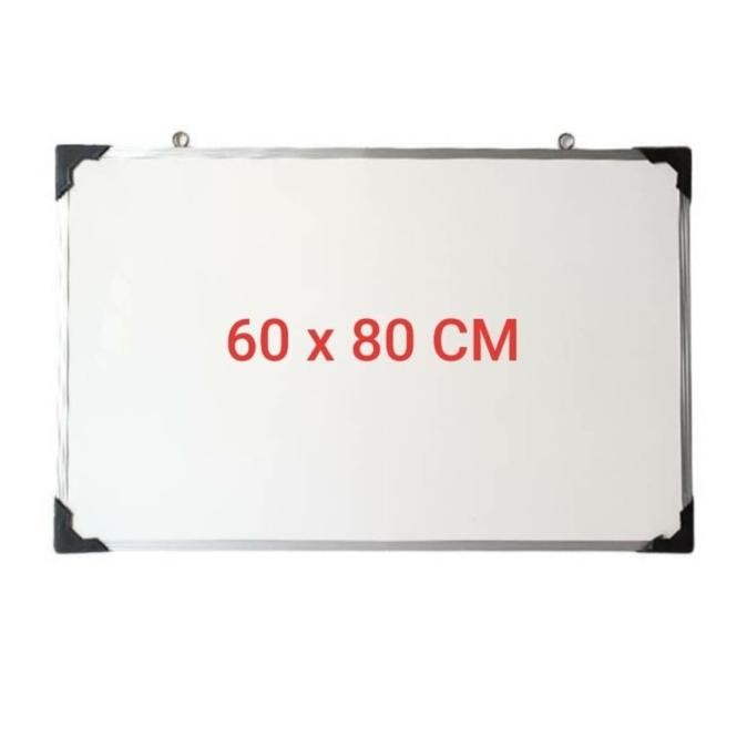 

Papan Tulis Putih/ White Board 80 x 60 + spidol dan penghapus (sk) Termurah