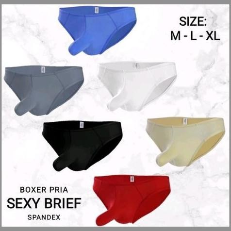Celana Dalam Pria Brief Belalai Sexy Hot Spandex Import