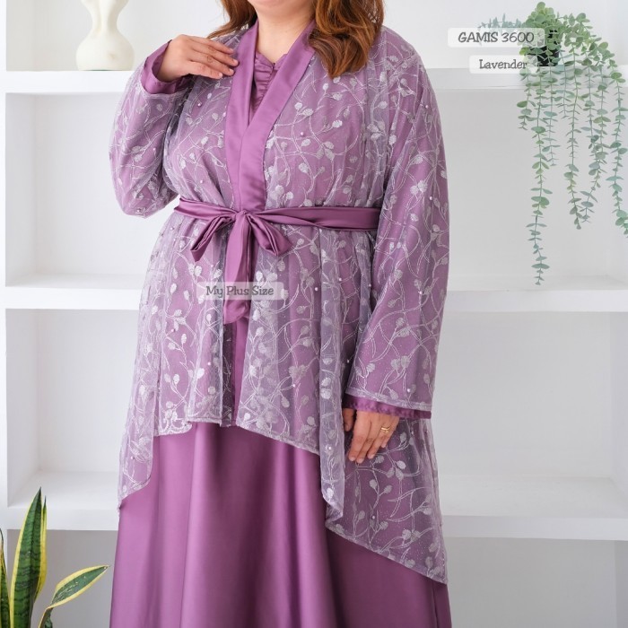 Murah Gamis Outer Tile Mutiara Jumbo 3600, Ld 130 & 142 cm Non COD