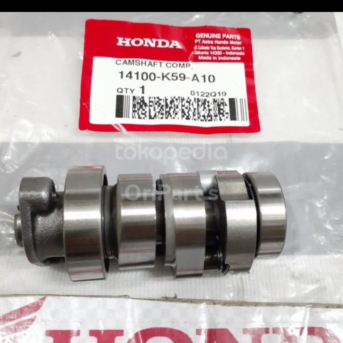 Tebaru noken as camshaft vario150/14100k59a10 Berkualitas