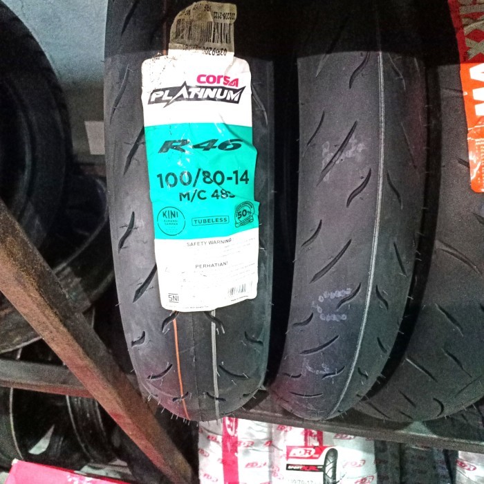 CORSA PLATINUM R46 100/80-14 90/80-14 80/80-14 BAN TUBELESS