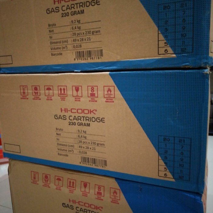 PROMO Hi Cook Tabung Gas Portable Kosong Kardus