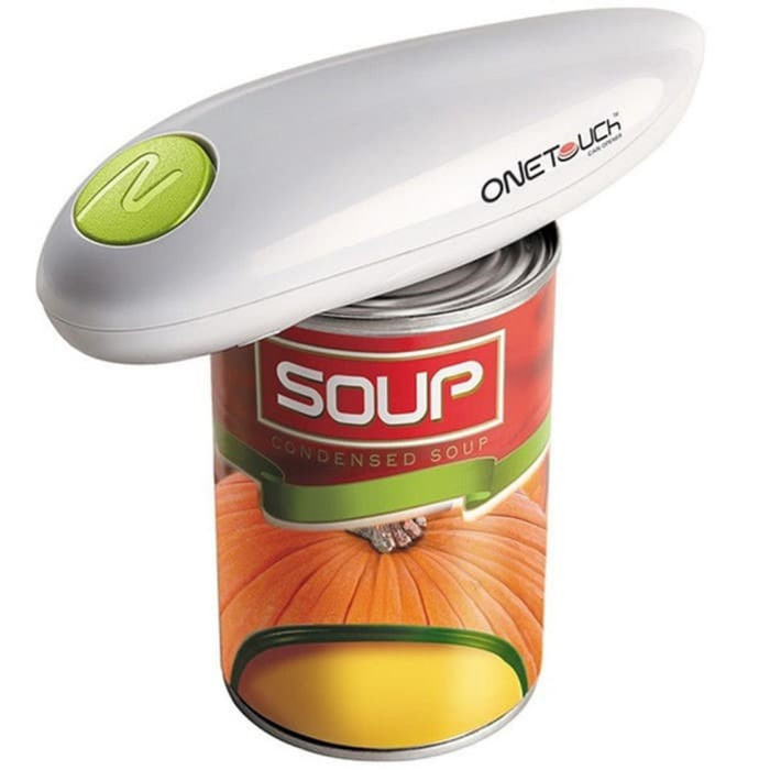 PROMO One Touch Can Opener - Alat Pembuka Kaleng Otomatis - Pembuka Kaleng