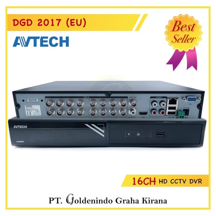 TERBARU DVR AVTECH 5MP 16CH DGD2017 / DGD-2017 ORIGINAL AVTECH RESMI
