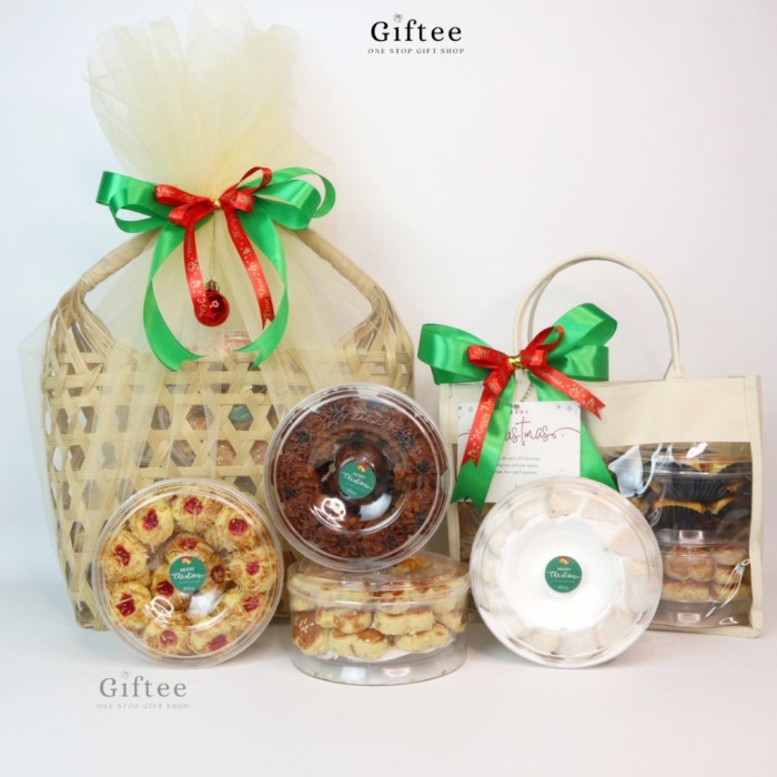 

HAMPERS SET KUE KERING KERANJANG TAS JINJING PREMIUM NATAL COOKIES NASTAR SKIPPY ENAK TAS ANYAMAN