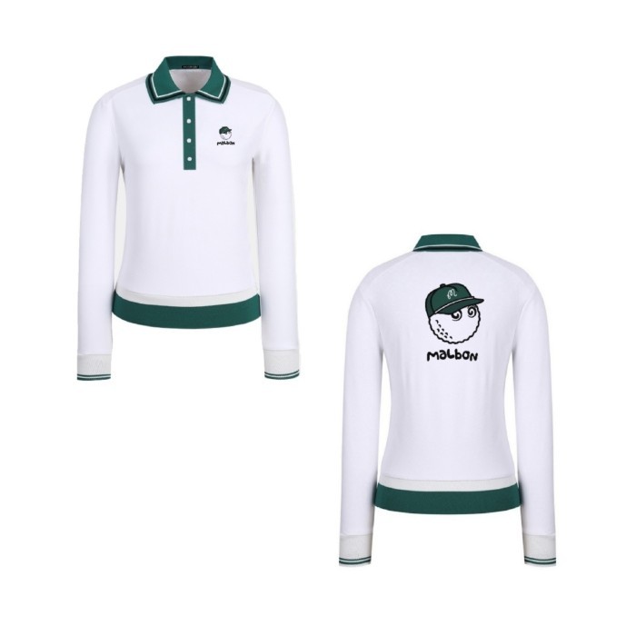 Baju Golf Wanita Tangan panjang cute Polo golf women longsleeve