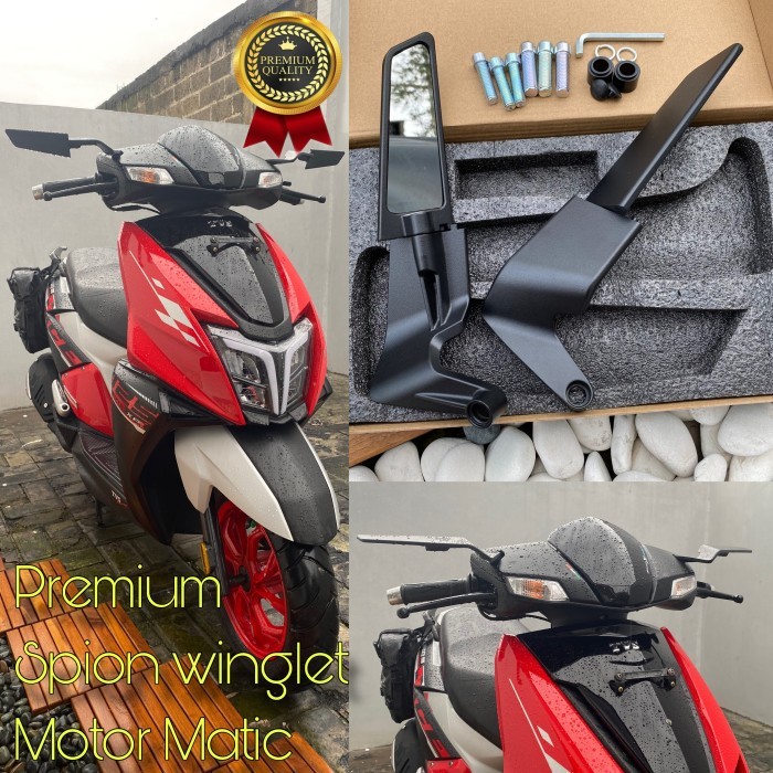spion winglet premium motor matic scooter vespa maxi diecast alumunium