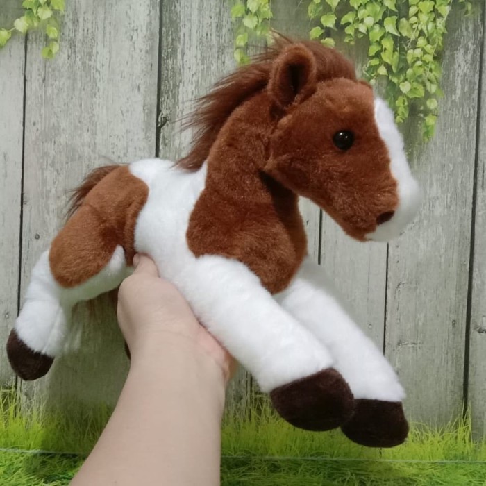 Boneka Kuda Coklat Putih