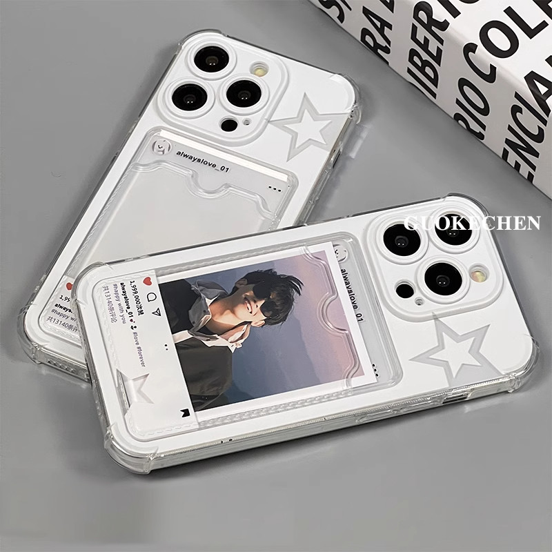 HOT DEALS Card Holder Bintang Fashion Creative Case Infinix 60 60i 10 Note 50 Pro Smart 9 Hot 50I