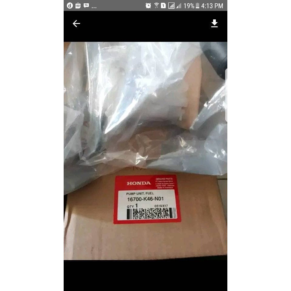 Fuel Pump Vario 110 Led Barang Langka