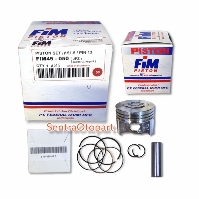 Piston Seher Kit Jupiter Z Vega R New Oversize 50 Fim Barang Langka