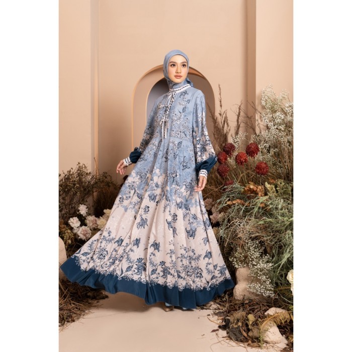 Grosir Klamby - Semantik Dress Ancient Blue