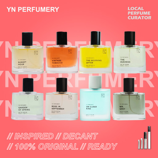 [DECANT SHARE] YN PERFUMERY The Duchess Rose in September The Morning After Mr Grey Garden of Spring