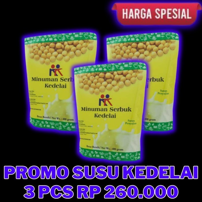 

TERLARIS TERLARIS TERLARIS PROMO TERBATAS KK MINUMAN SERBUK KEDELAI SOYABEAN DIJAMIN 100%