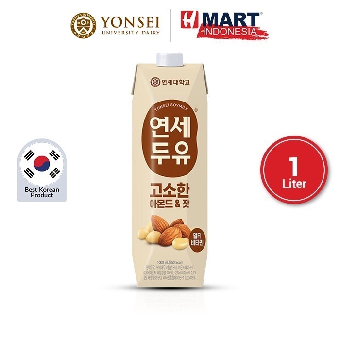 

TERLARIS TERLARIS TERLARIS YONSEI ALMOND & PINE NUTS SOYMILK - MINUMAN SUSU KEDELAI KOREA 1 LITER