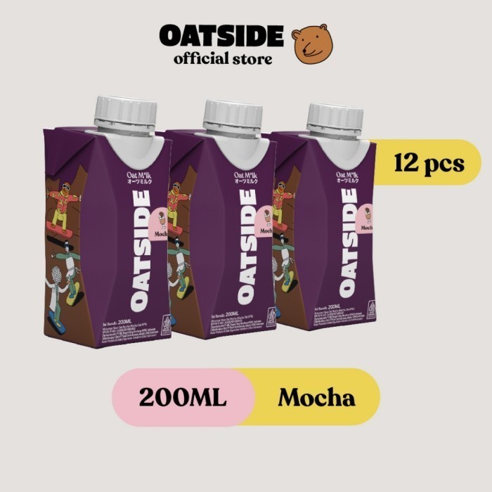 

TERLARIS TERLARIS TERLARIS OATSIDE MINI CAP OAT MILK MOCHA 200ML (12 PCS) (KEMASAN TUTUP BOTOL) SUSU
