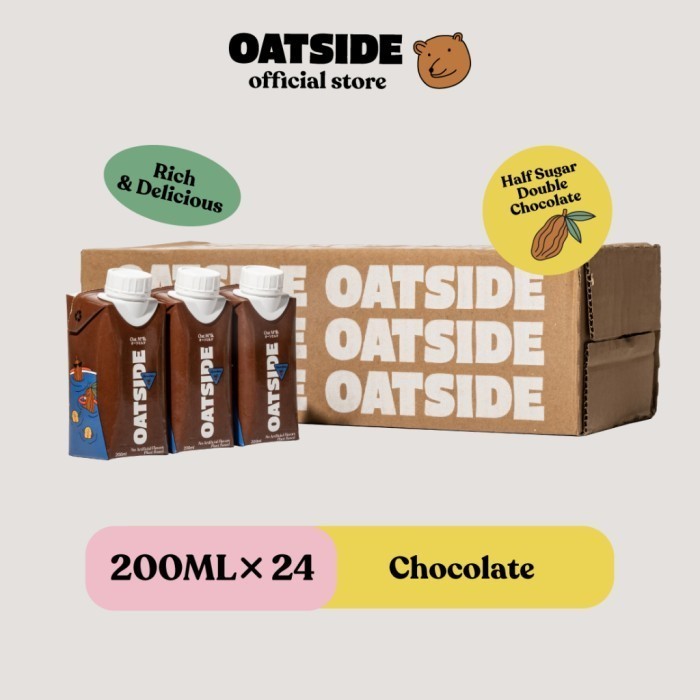 

TERLARIS TERLARIS TERLARIS OATSIDE MINI CAP OAT MILK CHOCOLATE 200ML (24 PCS)(KEMASAN TUTUP BOTOL)