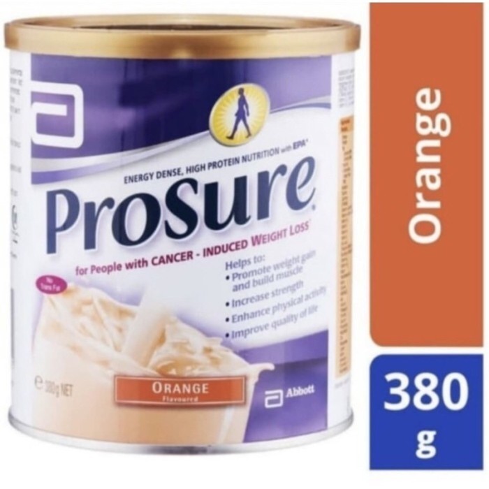 

TERLARIS TERLARIS TERLARIS PROSURE ORANGE 380GR SUSU KANKER MURAH!!! MURAH MURAH MURAH