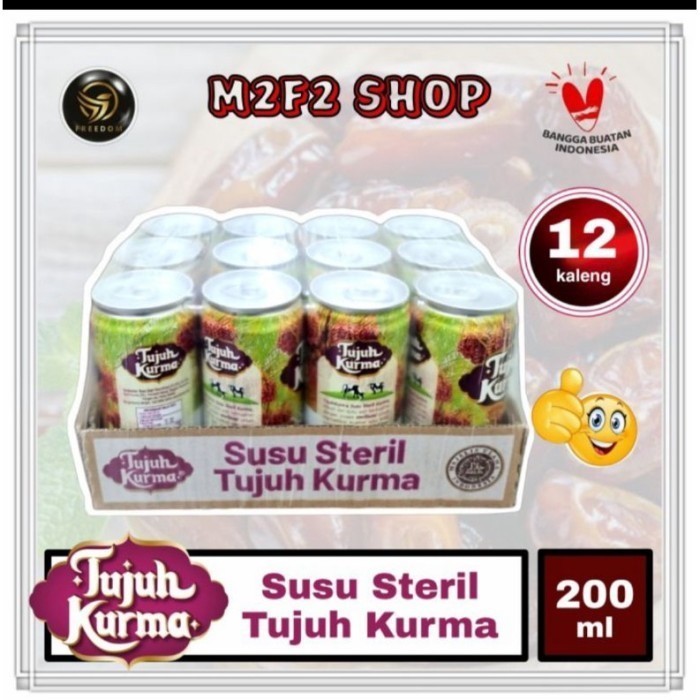 

TERLARIS TERLARIS TERLARIS 1 DUS SUSU STERIL TUJUH KURMA KALENG ISI 12 KALENG MURAH!!! MURAH MURAH